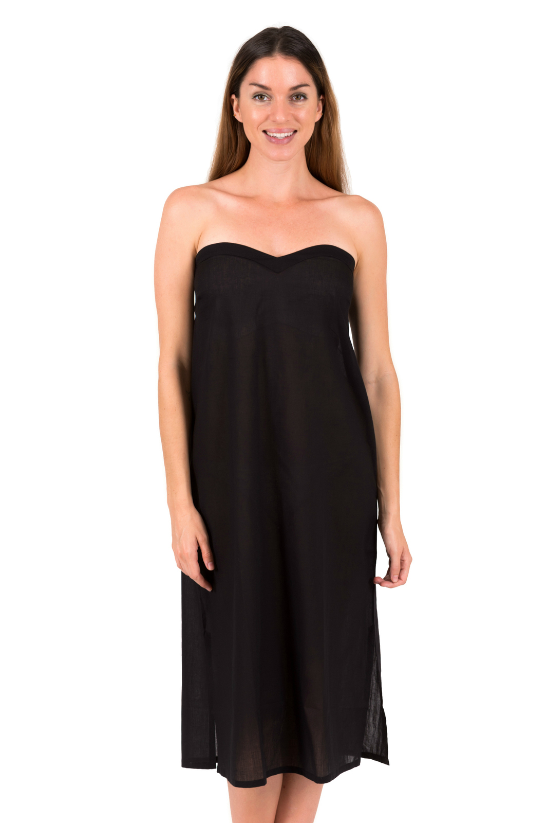 Strapless Long Cotton Dress Slip, Zara Maxi