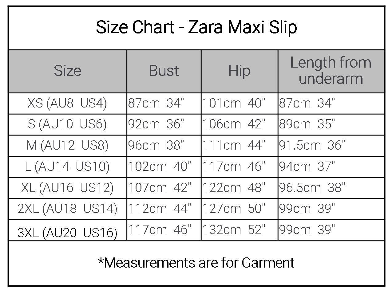 Zara Size Chart Women S