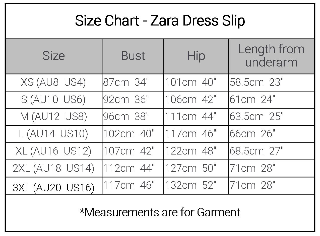 Zara Outerwear Size Chart
