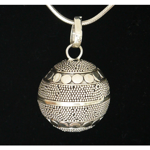 Harmony Ball | Boho Silver Pendant
