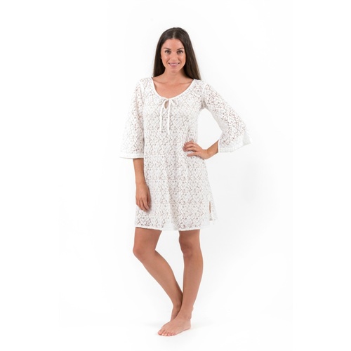Lace Tunic | Cotton | Aloha | White | XS