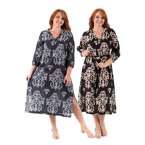 Sacha Cotton Maxi Tunic Dress | S - 2XL