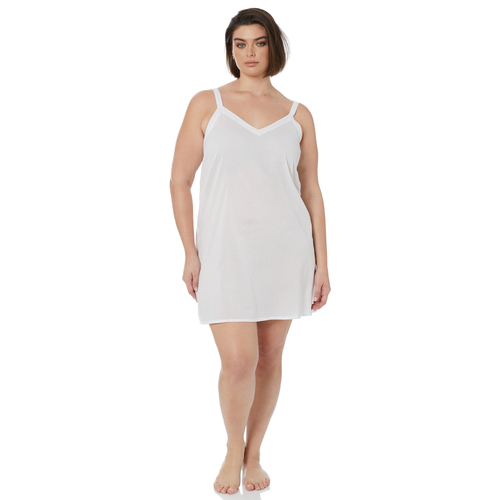 Wide Strap Cotton Dress Slip | Bella | L - 6XL